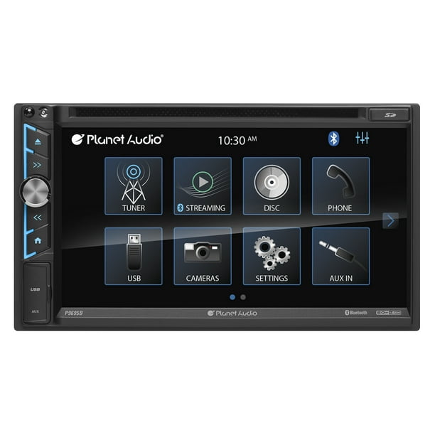 A-Link Screen Mirroring 6.95 Inch Touchscreen Bluetooth Audio and Hands-Free Calling BOSS Audio Systems BV9395B Car Multimedia Receiver AM/FM Radio Aux AV in Double Din No CD DVD SD USB 